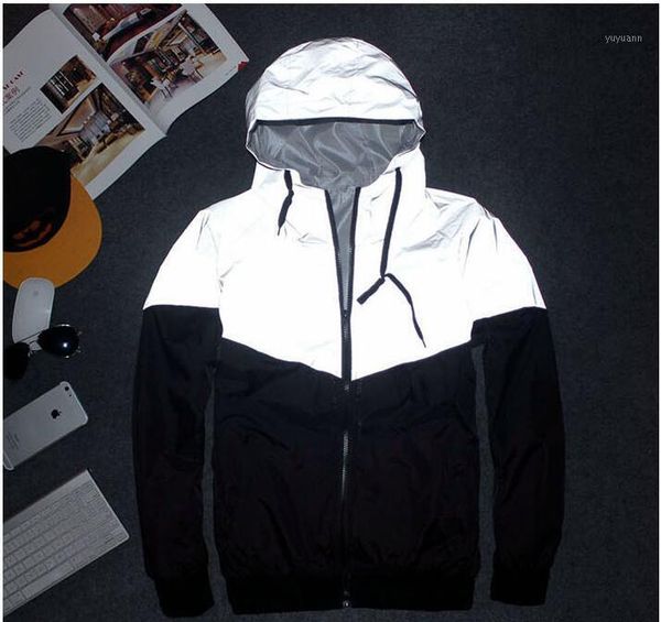 

2019 new y-3 anorak 3m reflective jacket windbreaker men women jaqueta streetwear hip hop bomber jacket brand clothing1, Black;brown