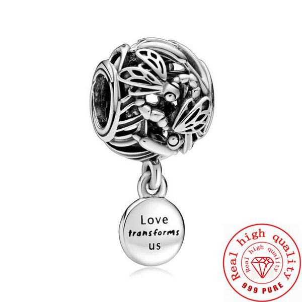 

2020 новый высокое качество океан мама санта-клаус в форме сердца шарм шарнирные бусы fit pandora браслет ожерелье серебряный цвет кулон юве