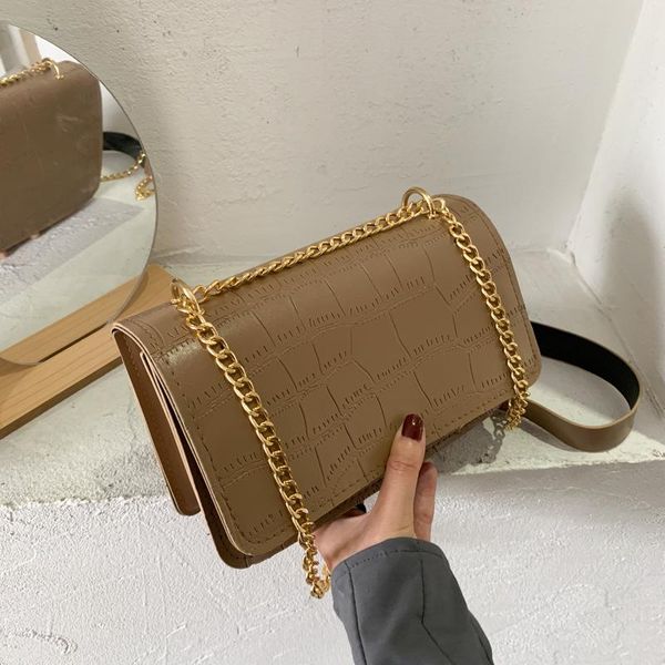 

shoulder bags 2021 western style all-match messenger bag net red stone pattern fashion one-shoulder small square