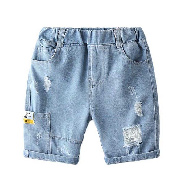 

new style summer baby boys denim shorts fashion hole children jeans south korea style boy casual cowboy shorts 2-8 years, Black