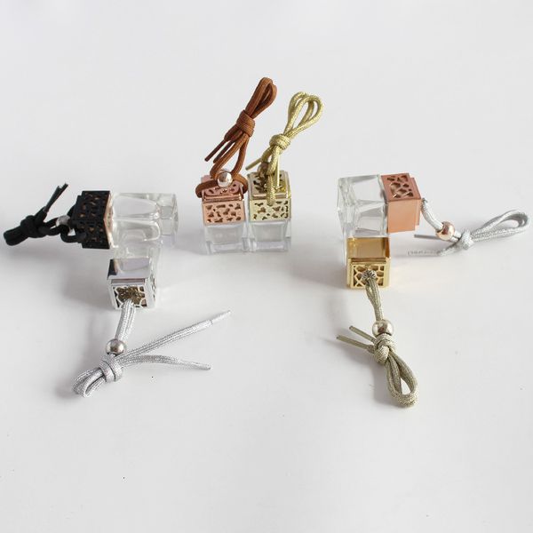 

freshener hanging air ornament perfume cube car fragrance empty glass bottle essential oils diffuser
