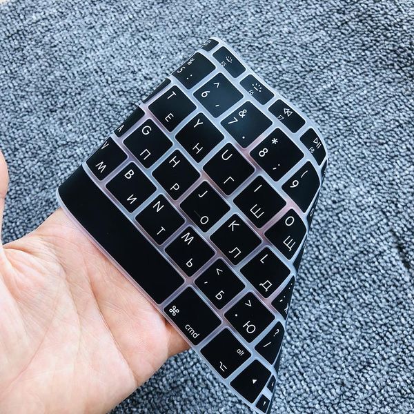 

для macbook pro ноутбуки аксессуары для 13pro без сенсорной панели 13 клавишная клавиатура russian a1708 sile keyboard защитная пленка h jll