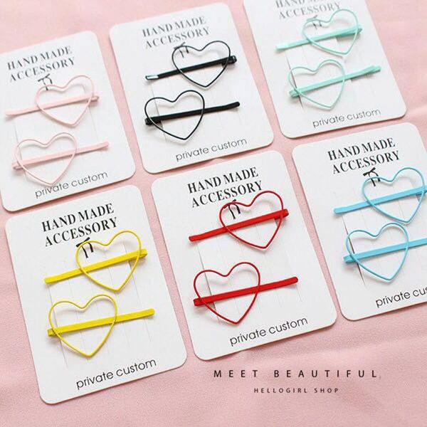 

hair accessories crab clips for girls women macarons simple long candy-colored heart solid bandeau femme pour cheveux