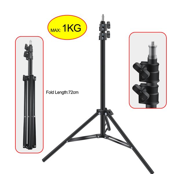 

2.1m heavy duty metal 2m light stand for p studio relfectors softbox max load to 1kg tripod video background stand