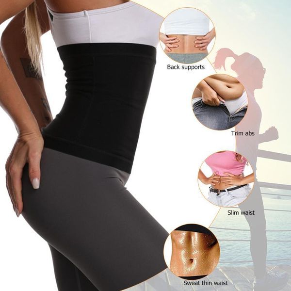 

waist support slimming shapewear shirt sweat women fitness body shaper vest sports yoga belly belt shaper1, Black;gray