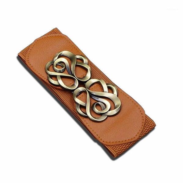 

2020 european and american style elastic belts for women fashion decorative dress super wide waist belts cinturon mujer1, Black;brown