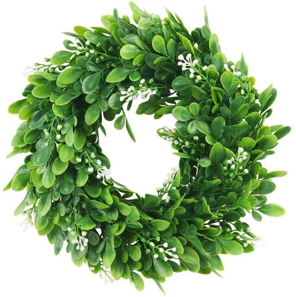 

artificial bodhi green leaf plant wreath wedding holiday supplies door decoration diy p props plant flower wall home decor jllgzx