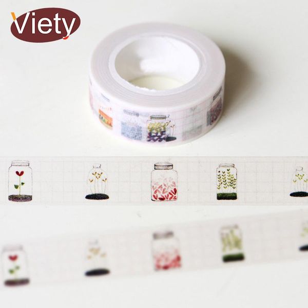 

2016 0m стеклянная бутылка wasi лента diy украшения скрапбукинг планировщик маскирующая лента клейкая лента kawaii канцтовары h