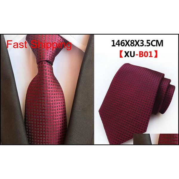 

classic men's tie silk necktie jacquard stripes business suit neck ties for men dress w qylous beauty888, Blue;purple