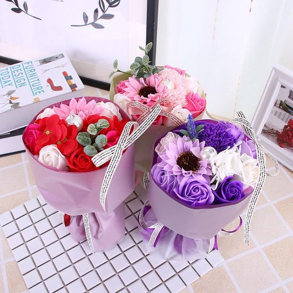 

dried flower bouquet creative valentine's day gift home wedding decor for household creative bathroom convenient durable