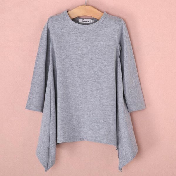 

girl's dresses focusnorm infant baby girl kid dress clothes fashion solid long sleeve loose knee length 1-6y, Red;yellow