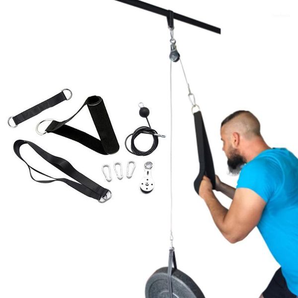 

resistance bands fitness diy pulley cable machine system attachment weigh loading pin arms forearm strength training gym workout equipment1