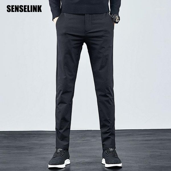 

korean fashion men's pants casual style overalls suits trousers spring autumn classic trousers plus size oversize clothing pant1, Black