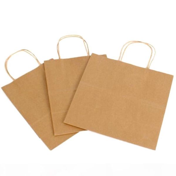 

25 brown shopping bags, party bags, gift small gift business leather retail bags