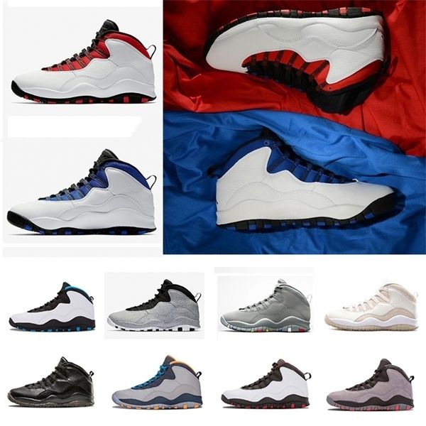 

new 10s 10 men basketball shoes westbrook cement powder blue steel grey white black bobcats chicago outdoor sports sneakers size 41-47