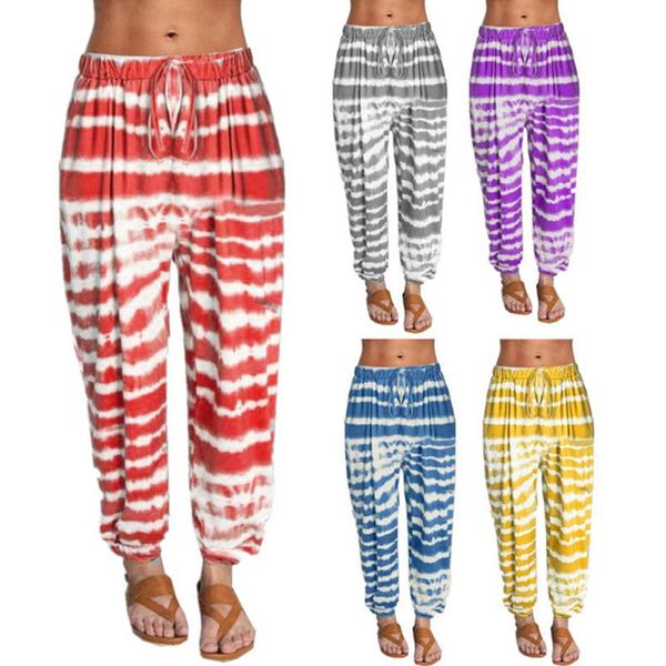 

new women joggers brand female trousers tie-dye printing casual pants sweatpants jogger casual fitness workout sweatpants lkz03, Black;white