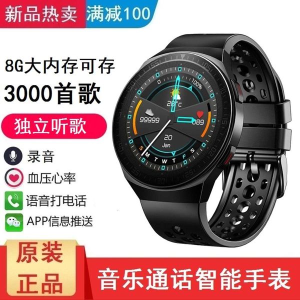 

large memory independent listening to music call smart watch recording heart rate blood prsure movement multi function bluetooth