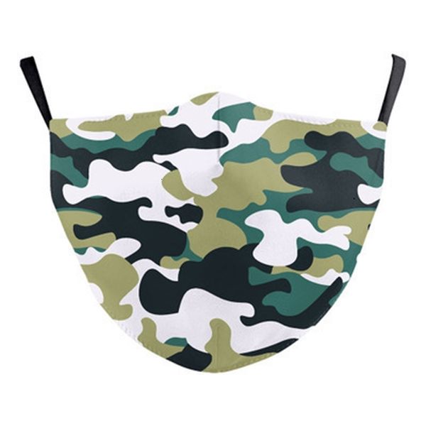 

camouflage styles 3d protective 10 printing digital adjustable face mask pm 2.5 dustproof anti- ozyn