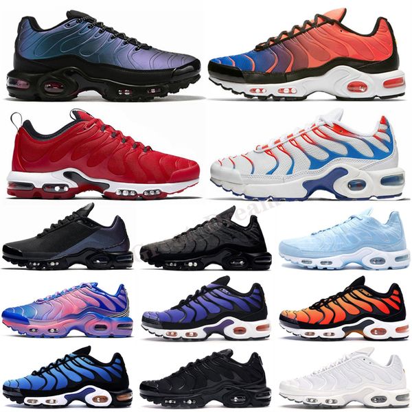

2020 tn plus se run shoes mens white black hyper psychic blue deluxe 3d glasses breathable fashion sports sneakers trainers size 40-46
