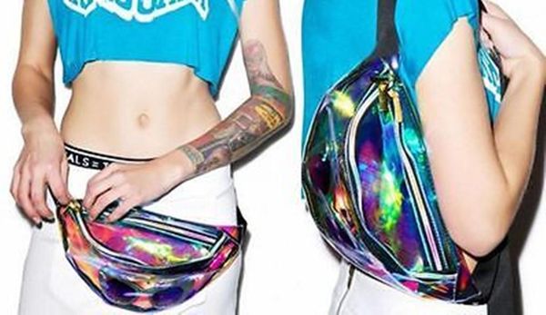 

fashion women men rainbow purse chest bag ladies waterproof waist bag1