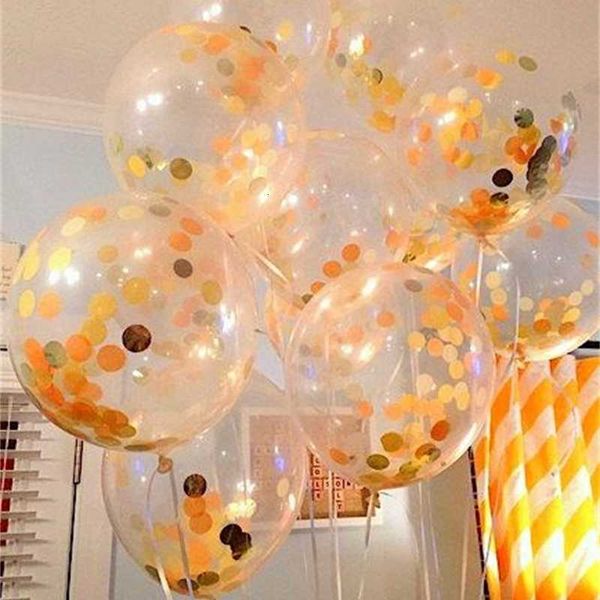 

12 inch latex balloons sequins transparent filled novelty kids toys beautiful birthday party wedding decorations supplies
