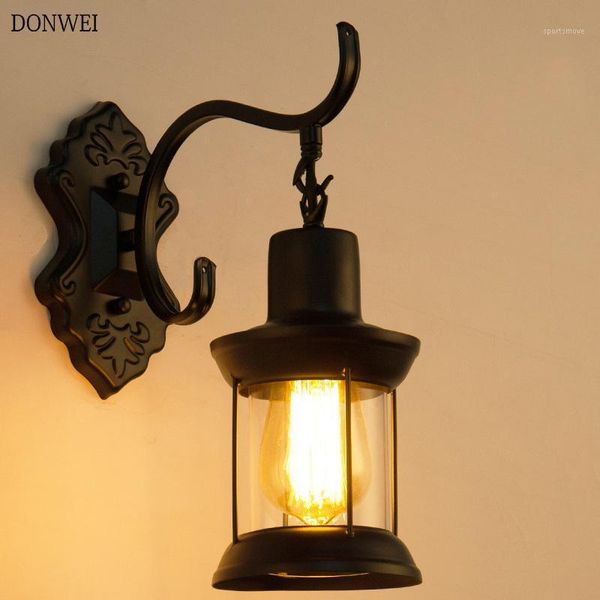 

wall lamp vintage warehouse 40w e27 led bulb loft american country retro industry iron sconces decorative lighting1