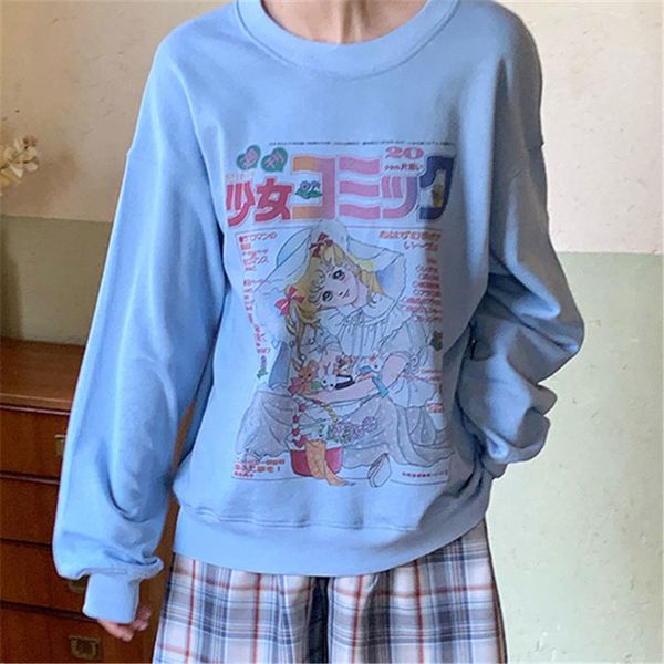 

women cartoon harajuku sweatshirt kawaii cute hoody cat korean graphic style fashion hoodie anime ullzang female vintage jhahc, Black