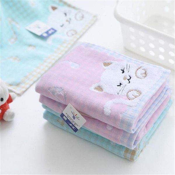 

1pcs comfortable cotton towels children kids towel super soft cute kittens strong water absorbing high end quality