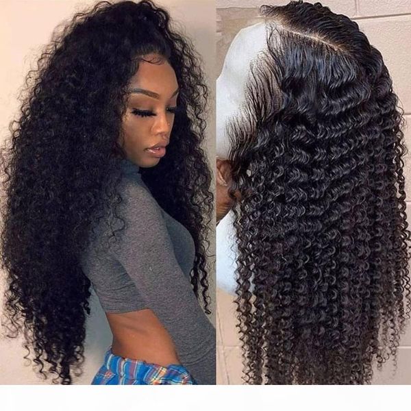 

bouncy curly full lace human hair wigs 180density brazilian 360 lace frontal wigs with bleached knots pre plucked natural hairline, Black