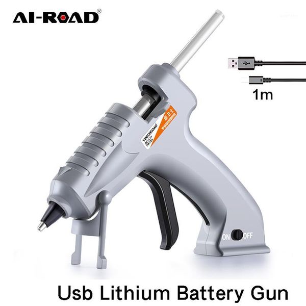 

12w wireless high temperature melt glue gun and 10pc11mm melt glue stick transplant repair air gun diy hand too1