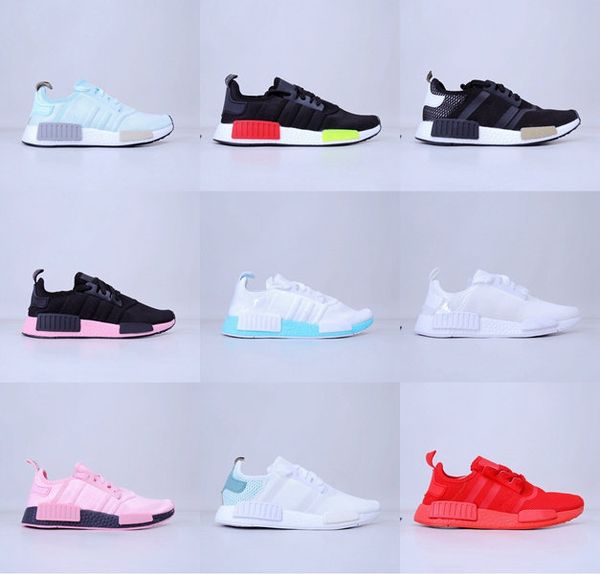 

2021 classic men women running shoes risingstar x r1 nmd boost pink triple white black red sports trainer sneakers eur 36-45