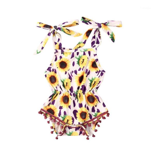 

baby summer clothing baby kids boys girls infant colorful floral print square collar romper jumpsuit cotton outfits clothes1, Blue