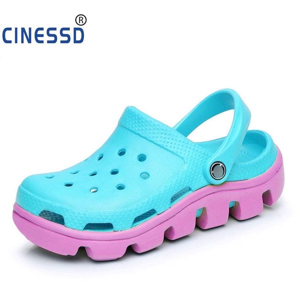 

classic slip on garden clog shoes women quick drying summer beach slipper hollow flip flop outdoor sandals women gardening shoes y200520, Black