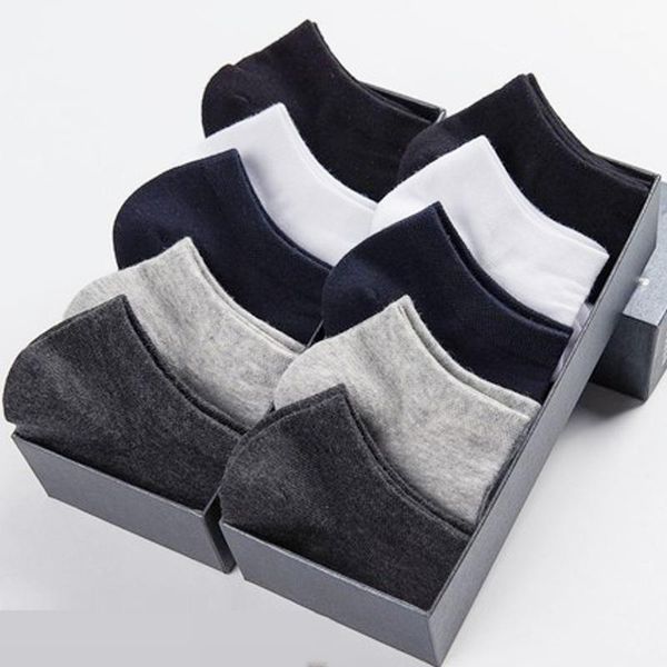

10 pair high qualisty men ankle socks summer cotton black white business leisure sports sock for men's dress gifts size44-481