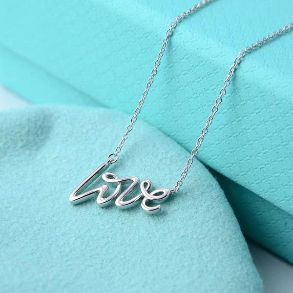 

925 sterling silver necklace original brand jewelry lady necklace couple gift wedding party accessories