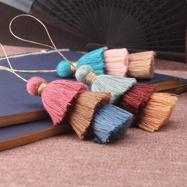 

6pcs lot 7cm three layers overlapping tassels silk fringe sewing tassel trim decorative key tassels for curtain home decoration h jlldde