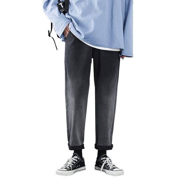 

men's jeans autumn/winter 2021 for men with gradual change, Blue