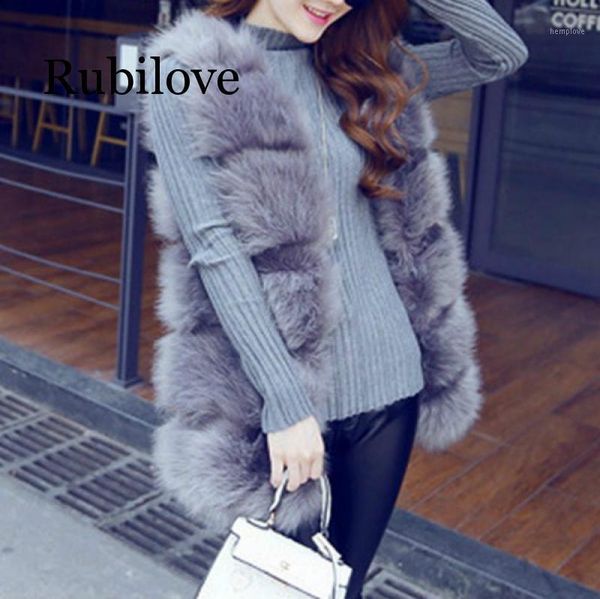 

women korean version of the autumn new imitation fur sleeveless fur coat 2020 fashion thin spring blouse parkas coats jacket1, Black