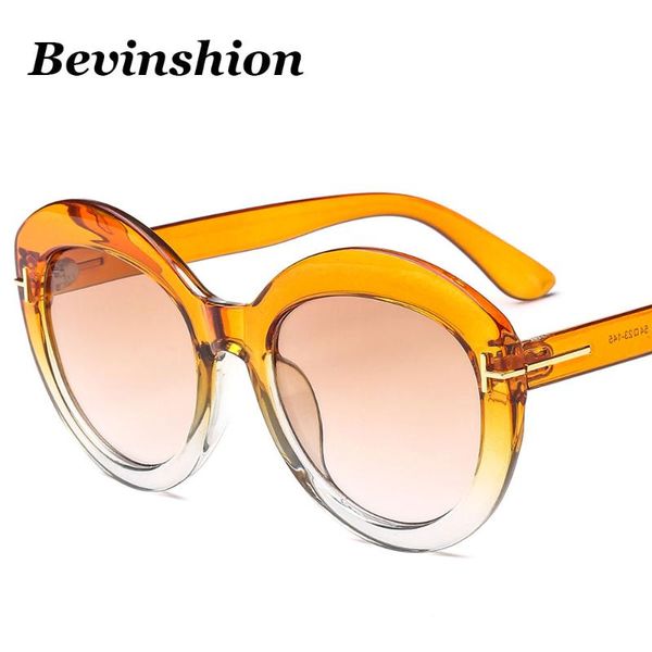 

sunglasses italy brand designer vintage round women metal t rivet oversized retro sun glasses men gradient lunette femme, White;black