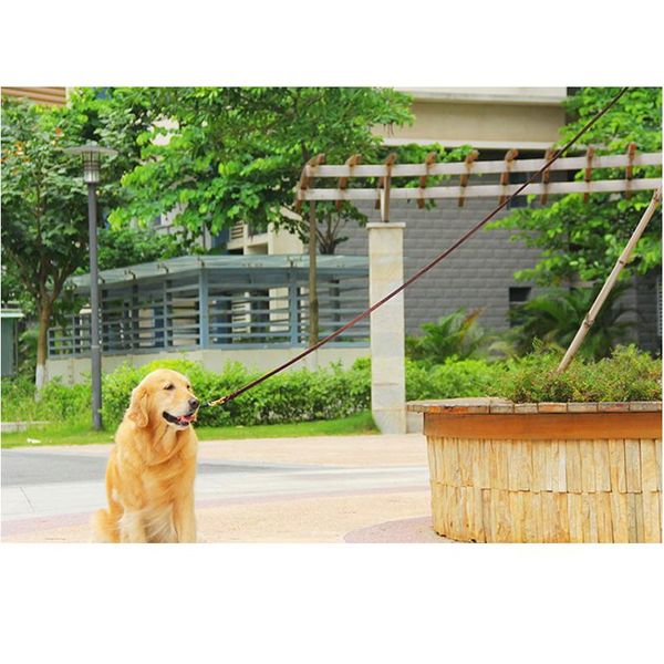 

braided leather dog leash pet k9 walking training leash lead for medium large dogs german shepherd gift dog training bbyequ