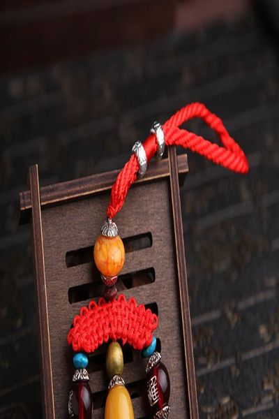 

boutique hot car подвеска двойная ваза высококачественный персиковый деревянный ключ цепной автомобиль маятник орнаменты резное автомобиль в