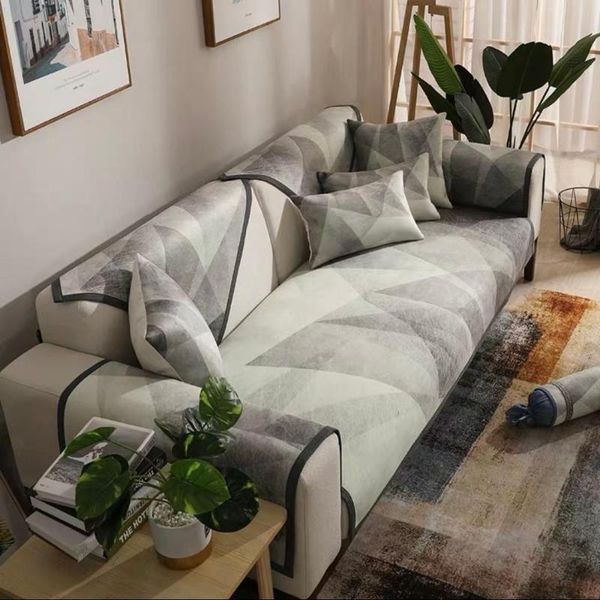 

living room all-inclusive fabric cushion sofa cushion modern simple four seasons non-slip thick sofa cover cover towel