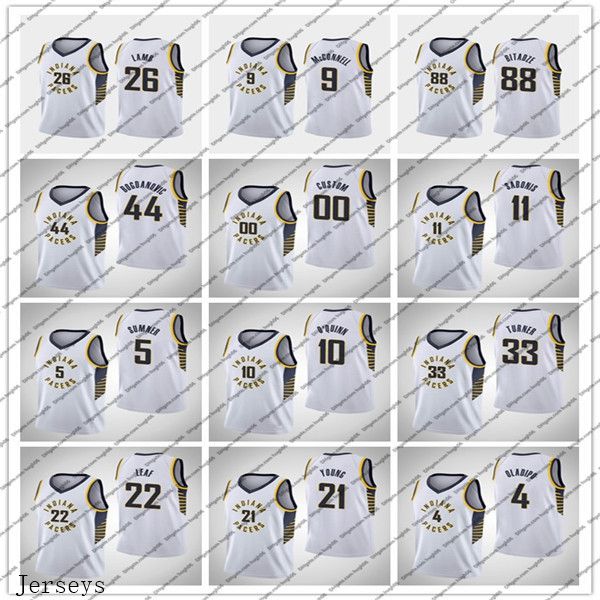 

мужчины pacers индиана oladipo 33 turner 11 sabonis 26 баскетбол баскетбол домантас джереми майлз виктор ассоциация джерси, Black