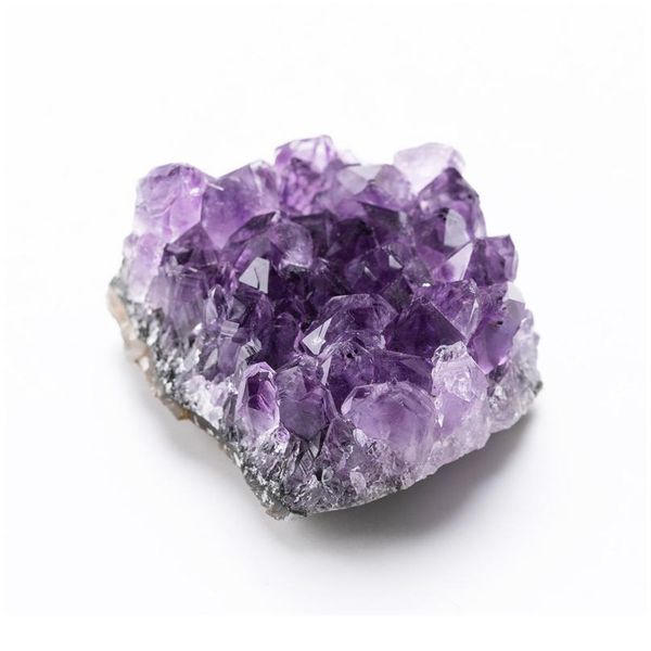 

1pc amethyst stones crystal decorative stones geode irregular natural amethyst cluster quartz home decor natural stone qyledg, Black