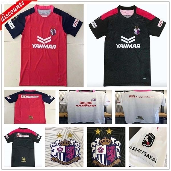 

20 21 japan j league cerezo osaka soccer jersey ru toshiyuki takagi souza hiroshi kiyotake custom 2020 red white black football kit, Black;yellow