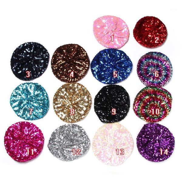 

new women ladies fashion hat sequins berets hat cap sequins decoration solid colors dance party ladies1, Blue;gray