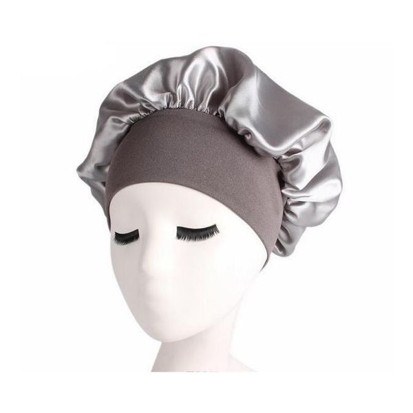 

women bonnet chemo cap designer durag hats durags muslim satin breathable bandana sleeping turban hat womens headwrap jllkcb bdecoat, Blue;gray