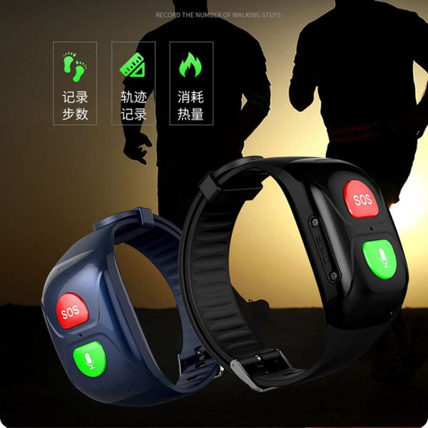 

meimi s1 elderly positioning bracelet, gps waterproof watch, anti lost voice, healthy heart rate and blood prsure intelligent bracele