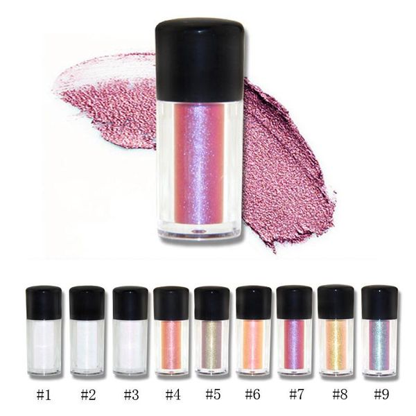 

custom private label 9 colors pearl shimmer glitter eyeshadow powder makeup loose highlighter powder high pigmented cosmetics