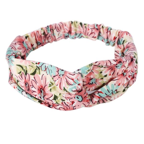 

vintage floral printed stretch hair band women cross knotted wide headband sport yoga hairband multicolor hair accessories gifts q sqchrb